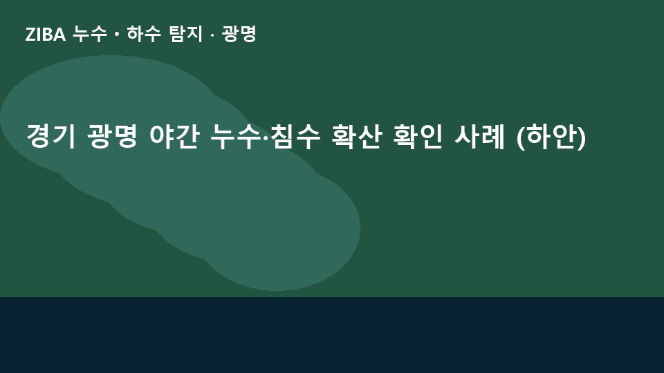 경기 광명 야간 누수·침수 확산 확인 사례 (하안)